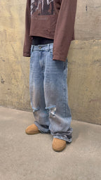 Destroyed denim