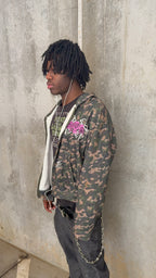 Gemstone zip up