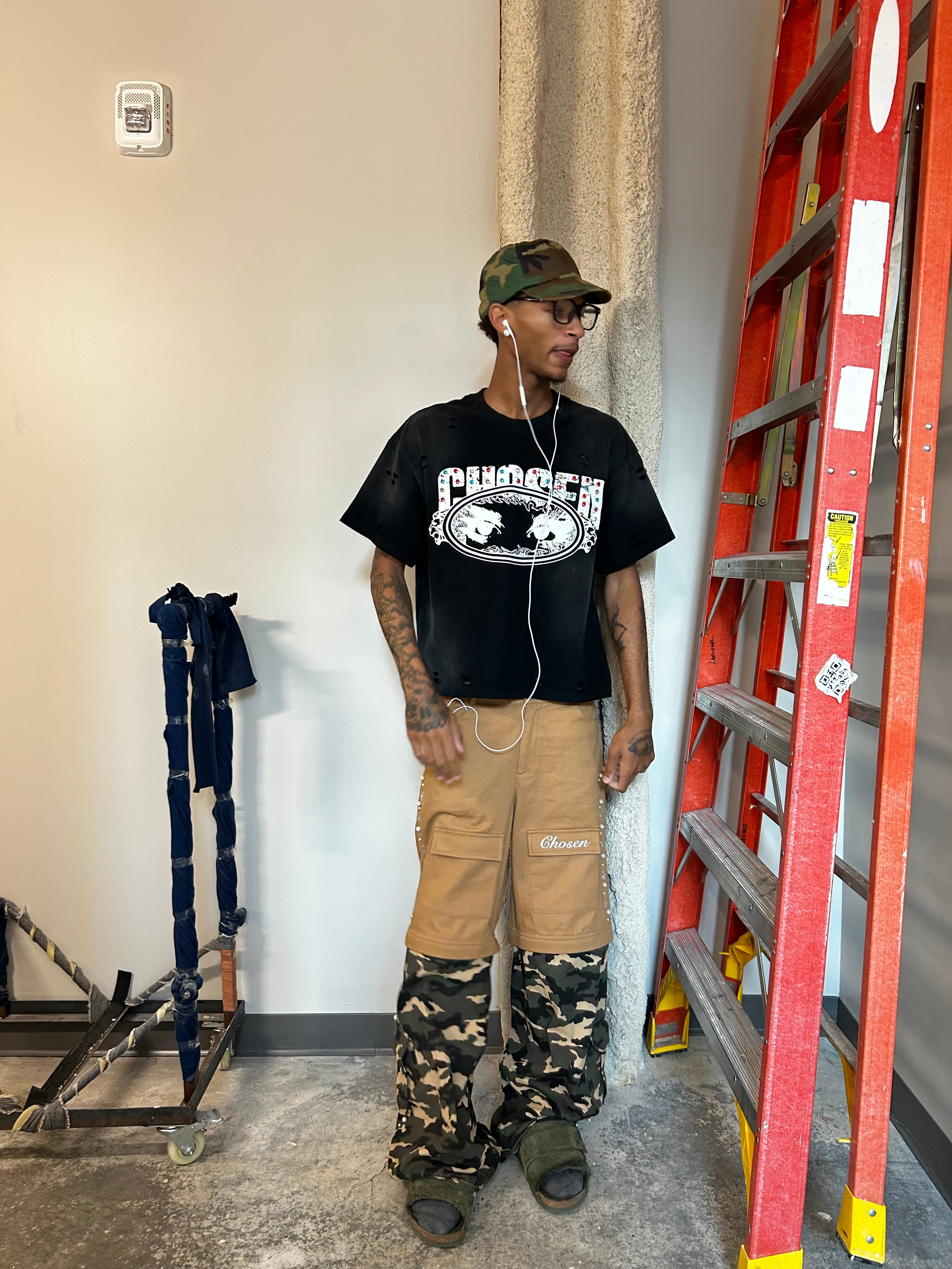 Camo convertible cargos