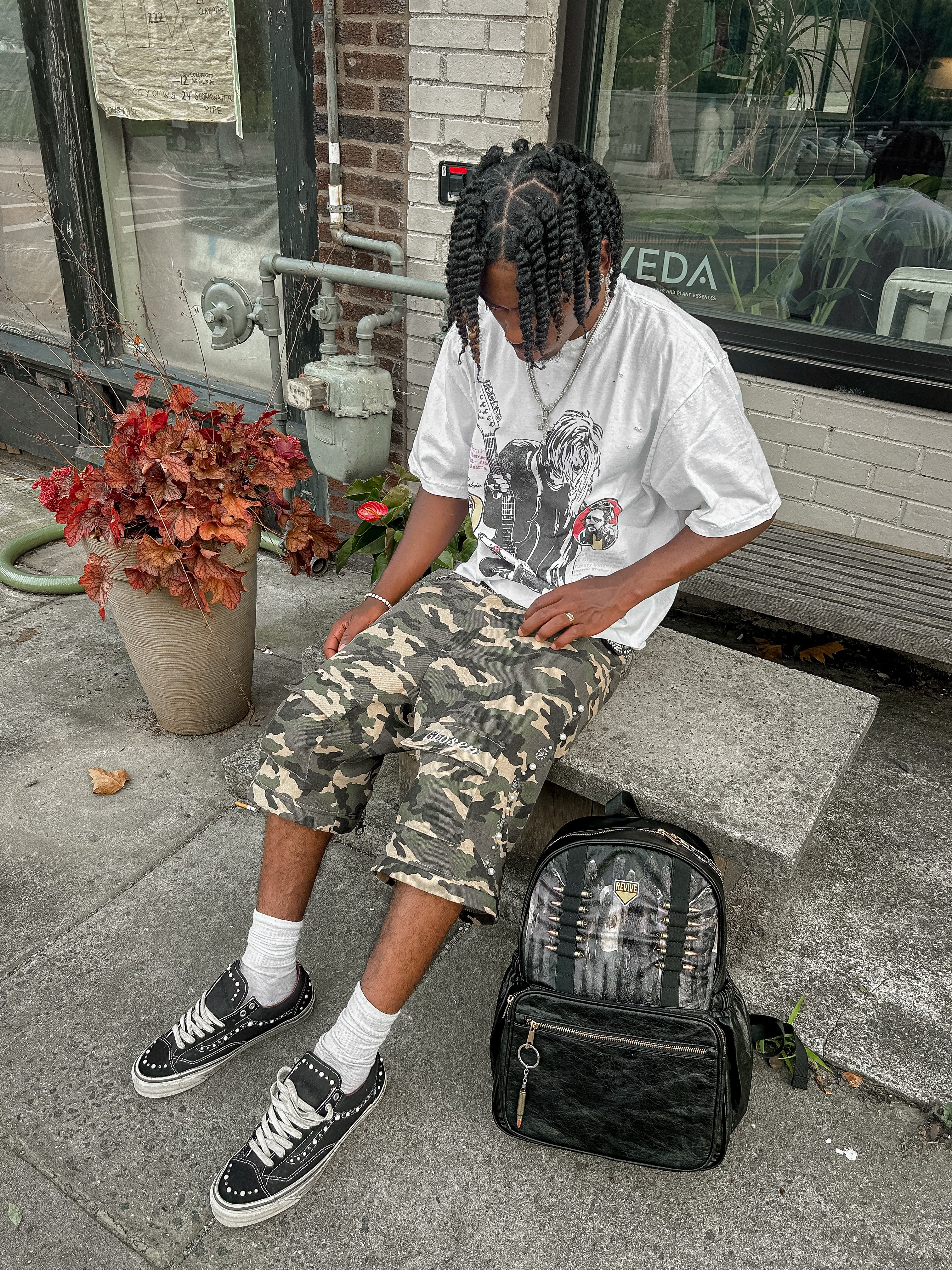 Camo convertible cargos