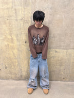 Destroyed denim