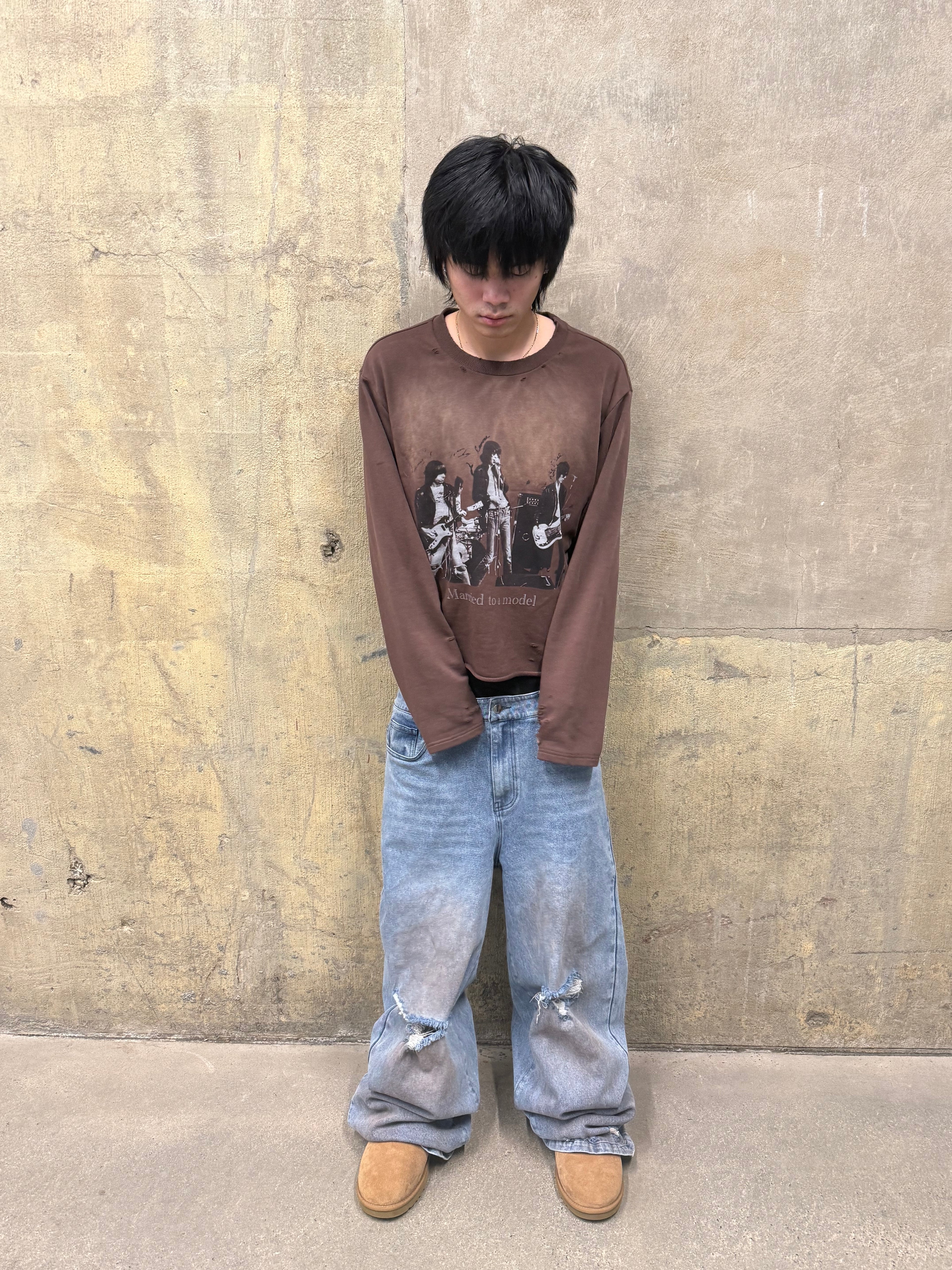 Destroyed denim