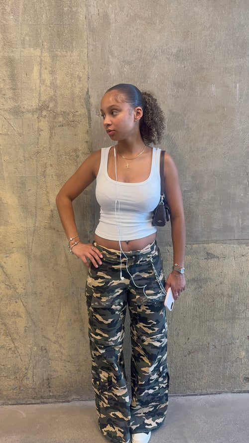 Camo convertible cargos