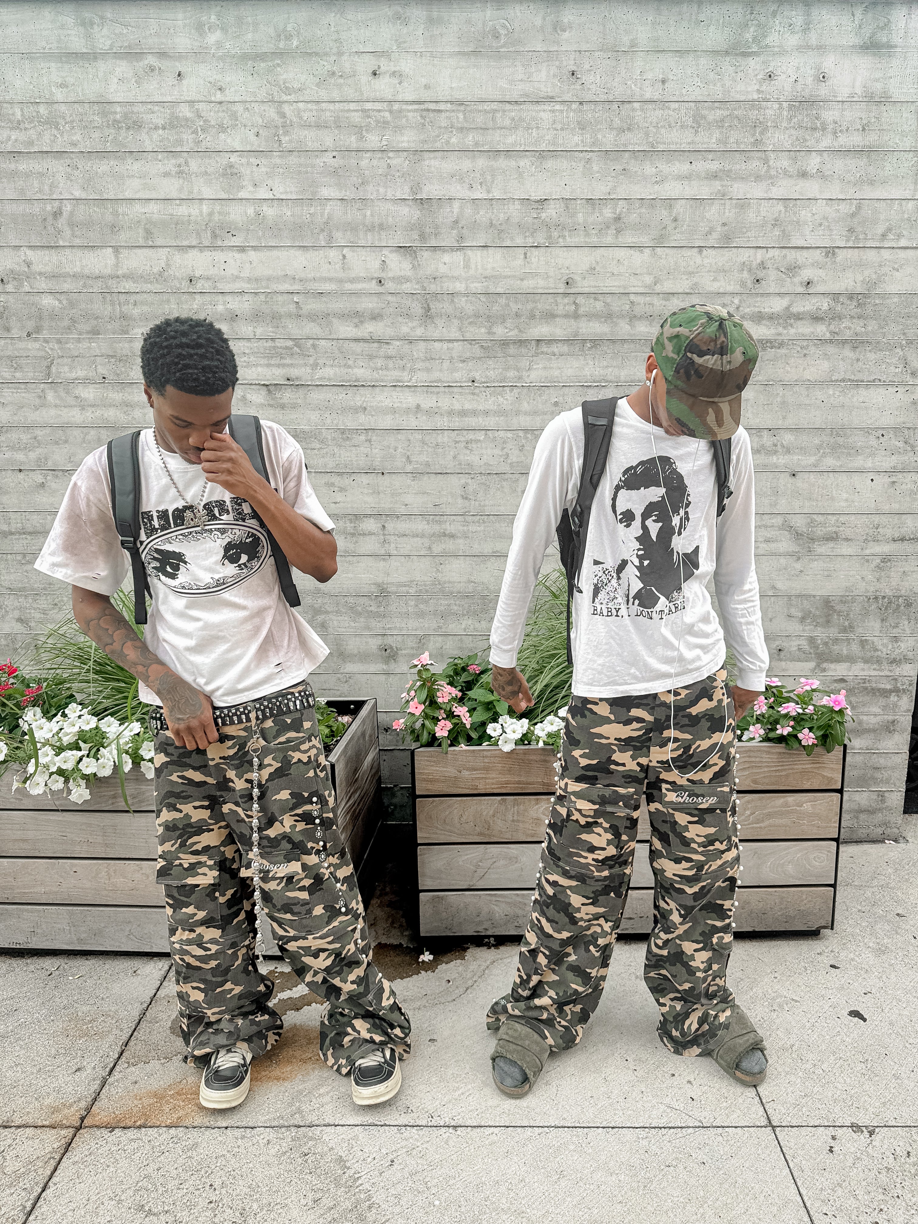 Camo convertible cargos