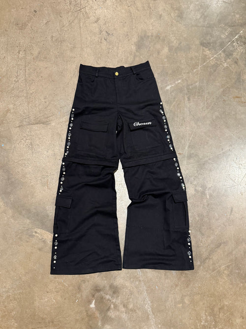 Black convertible cargos