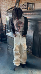 White “ Mud Ripper” Denim