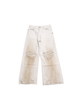 White “ Mud Ripper” Denim