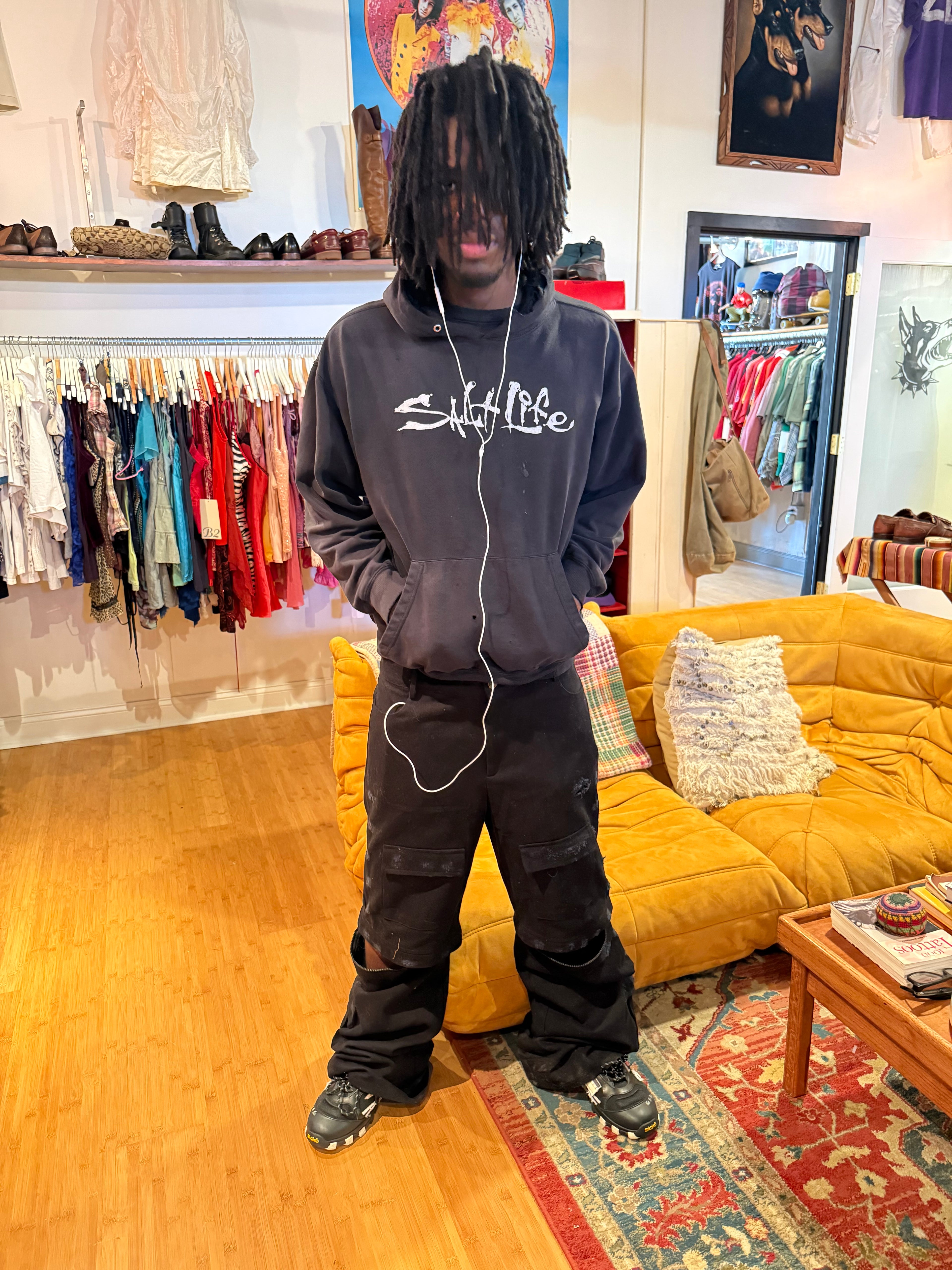 Black convertible cargos