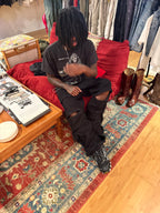 Black convertible cargos