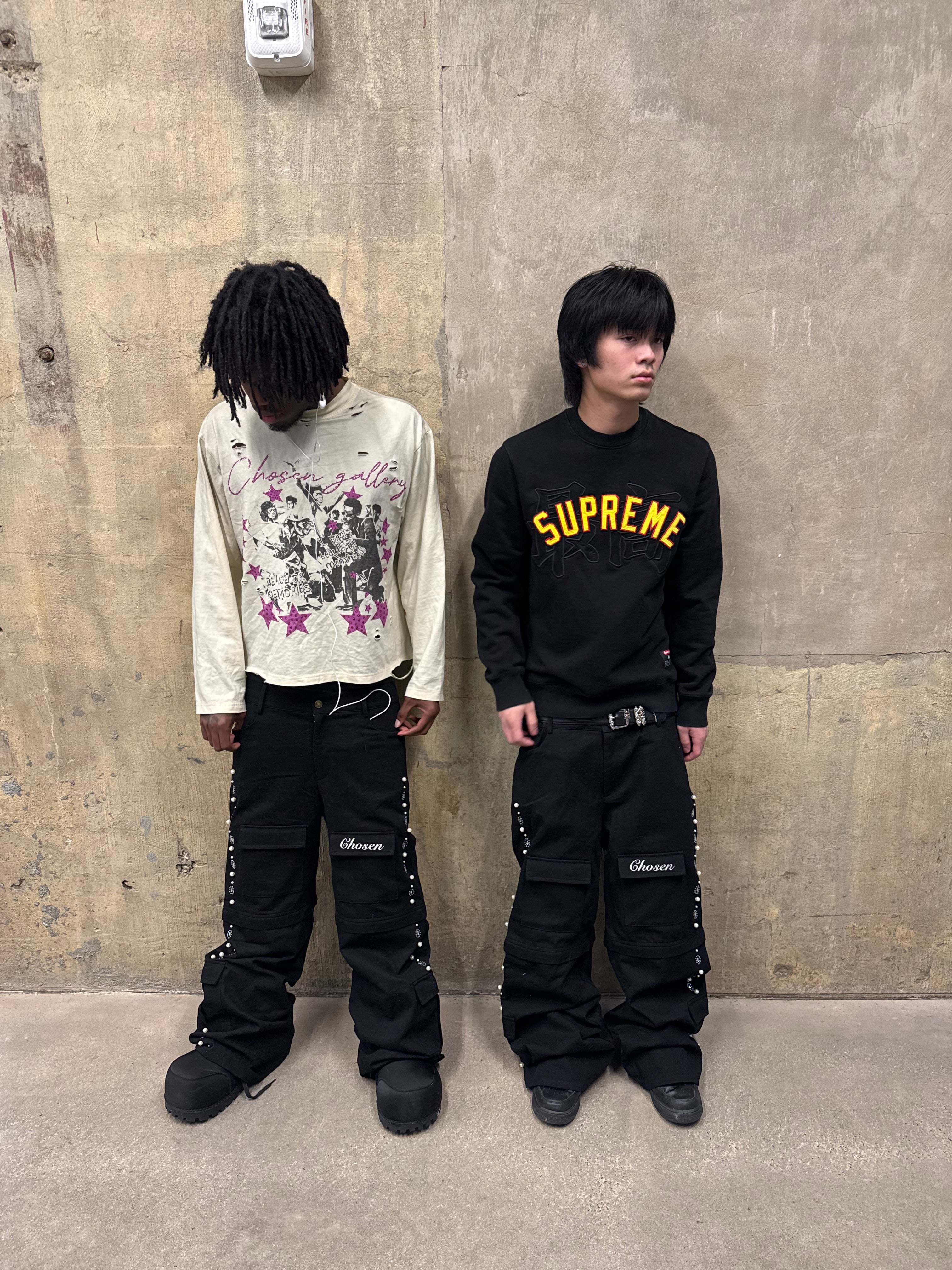 Black convertible cargos